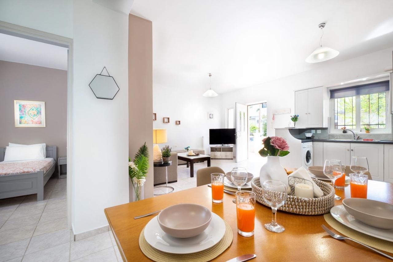Aptera Beach Apartment Kato Daratso Ngoại thất bức ảnh